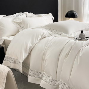 Sábana <span class=keywords><strong>de</strong></span> algodón egipcio <span class=keywords><strong>para</strong></span> hotel <span class=keywords><strong>de</strong></span> 5 estrellas <span class=keywords><strong>de</strong></span> lujo Técnica tejida con hilo <span class=keywords><strong>de</strong></span> algodón 100% - Product Image 4