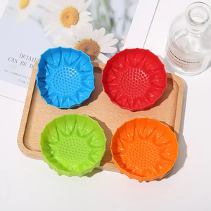 Venta al por mayor antiadherente Muffin Cup cuadrado <span class=keywords><strong>Mini</strong></span> molde para hornear silicona Cupcake Liners - Product Image 2