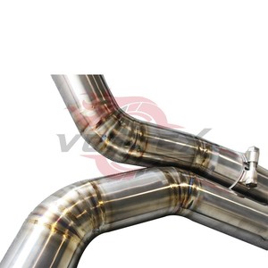 Vortex Raw Titanium Valved Catback Exhaust For Porsche Macan GTS 2.9T 2020-2025 Carbon Tip Muffler - Product Image 5