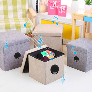 Pieghevole per l'altoparlante Bluetooth banco di stoccaggio per auto bagagliaio posteriore scatola di immagazzinaggio Home sistema Audio con suono ad alta fedeltà - Product Image 4