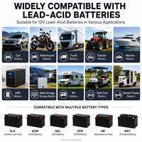 Chargeur de batterie de voiture 12V 6A direct fabricant, multi-prises, personnalisable OEM ODM, adaptateur de chargeur de batterie intelligent à réparation par impulsions