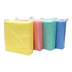 spunlaced nonwoven reusable disposable kitchen dish cloth roll woodpulp polyester hospital J cloth