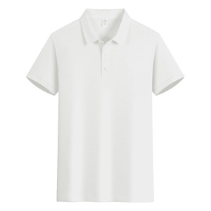 Polo de Manga Corta con Cuello de Algodón Refrescante, Absorbente de Humedad, para Uso Diario, Color Sólido, Ropa de Trabajo Personalizada, Camisa de Cultura Corporativa - Product Image 1