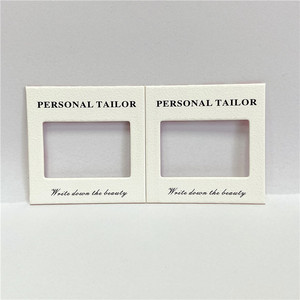 Support de feuille de carton <span class=keywords><strong>blanc</strong></span> double couche 10*5cm avec film transparent à motif décoratif pour la maison <span class=keywords><strong>et</strong></span> logo personnalisé - Product Image 4