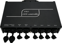 Contrôleur DMX & Artnet 1000W 4 ports étanche pour guirlande lumineuse à billes LED WS2811 pour événements extérieurs