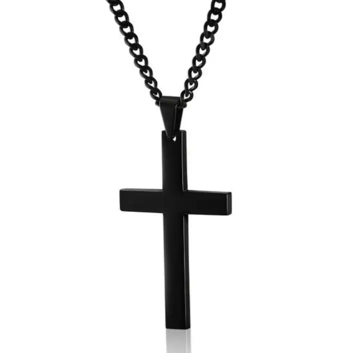 Hochwertige glänzende Kreuz kette Kreuz anhänger für Herren-und Damen accessoires