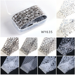 Nuevo Estilo, 4X50cm, 10 Piezas/Caja, Decoración de Uñas DIY, Transferencia de Flores, Mariposas, Adhesivos Holográficos para Uñas - Product Image 4