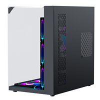 AntarcChill Fabrica/Vende al por Mayor de Fábrica/OEM/ODM Caja de Ordenador para Juegos ATX de Torre Media Personalizada con Vista al Mar, Caja de PC de Doble Cámara