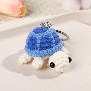 2025 Crochet Tortoise Charm Keychain Handmade Mini Cute Turtle Wool Knitted Woven Ocean Animal Doll Pendant Accessories <b>Gift</b> - Product Image 6