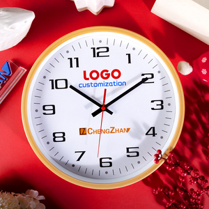 Bán buôn Đồng hồ treo tường nhà máy Trung Quốc, OEM im lặng không đánh dấu biểu tượng tùy chỉnh đồng hồ cho kinh doanh Quà Tặng và khuyến mại trang trí - Product Image 5