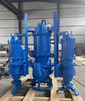 Pompe à boue submersible électrique verticale à triple unité, à turbine ouverte, résistante à l'usure pour l'exploitation minière et le dragage