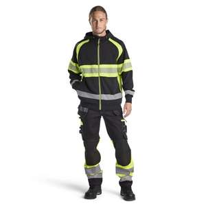 BLAKLADER - 3552115899334XL Sweat à capuche haute visibilité Noir/Jaune-EAN 7330509831090 HI-VIS WORKWEAR - Product Image 3