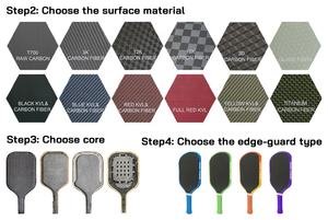 Las mejores paletas Pickleball para jugadores intermedios-<span class=keywords><strong>Head</strong></span> USAPA Aprobado Honeycomb Core Fibra de carbono Ligero Durable 40 agujeros - Product Image 5