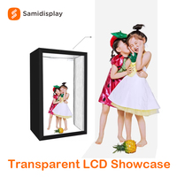 Caja de Exhibición Interactiva con Pantalla Táctil Transparente y Holograma 3D, Holobox con Humano Digital IA