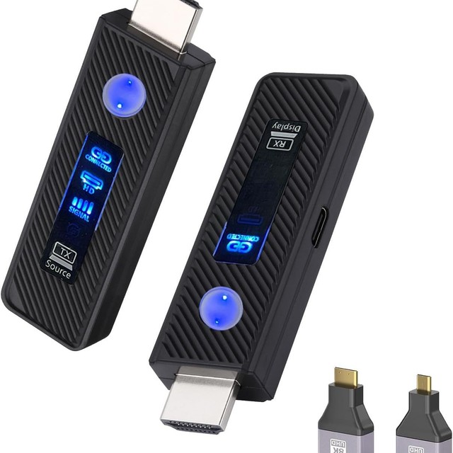 2025 New Factory OEM 196FT HDMI Extender Wireless Transmitter Receiver 60M No Latency 1080P Wireless Converter TV Mirroring