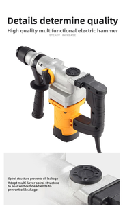 <span class=keywords><strong>Taladro</strong></span> percutor eléctrico inalámbrico compacto, de 3 modos motor sin escobillas, mango antivibración para romper e instalar paredes - Product Image 5