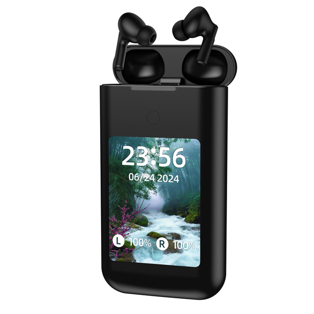 New A98 Box Wireless Earbuds + Power Bank + Flashlight 3-in-1 Touch Screen Earbud & Earphones With 8000mah Battery Capacity