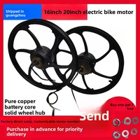 Haute vitesse 36V/48V 250W roue arrière à vitesse unique moteur de vélo électrique 20 \ "vélo de ville électrique sans brosse engrenage puissance Lithium