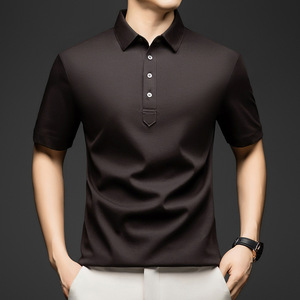 Camisa <span class=keywords><strong>Polo</strong></span> de Manga Corta para Hombre, Estilo Casual de Negocios, Abotonada, Cuello Camisero de Verano, Personalizada con Estampado para Hombre - Product Image 1