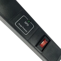 Chine Heavy Duty 8way C13 3way C19 LCD Smart Meter 240V 30A Rack PDU Unité de distribution d'alimentation