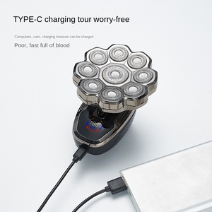 360 °   <span class=keywords><strong>Rasoir</strong></span> <span class=keywords><strong>électrique</strong></span> à 9 grandes lames, têtes de rasage confortables, doux <span class=keywords><strong>pour</strong></span> la <span class=keywords><strong>peau</strong></span>, adapté aux peaux sensibles et à l'entretien quotidien - Product Image 3