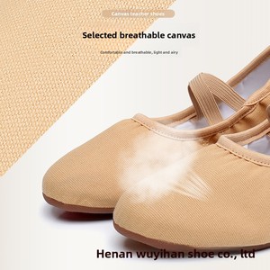Zapatillas de Ballet Suaves <span class=keywords><strong>para</strong></span> Mujer, Parte Superior de Lona, Hechas en China, Tacón Bajo, <span class=keywords><strong>para</strong></span> Práctica al Aire Libre, <span class=keywords><strong>para</strong></span> Profesores, <span class=keywords><strong>para</strong></span> <span class=keywords><strong>Adultos</strong></span>, Danza Clásica y Danza del Vientre - Product Image 2