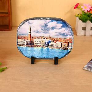 Tùy Chỉnh Quà Tặng Thăng Hoa Slate Nhiệt Chuyển Ảnh Đá Khung Hình Dạng Khác Nhau Đá Hình Ảnh Hiển Thị - Product Image 5