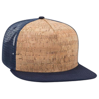 Gorra Trucker de Corcho Personalizable DIY con Visera Plana de 5 Paneles y Malla Trasera