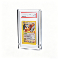 Étui de protection magnétique en acrylique transparent de qualité supérieure pour cartes gradées PSA, résistant aux UV, taille et couleur personnalisables, design rectangulaire moderne