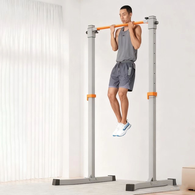 High Quality Stainless Steel Foldable Power Tower with Pull-up Bar Parallel Bar Adjustable Height 115-205cm Fitness Equipment