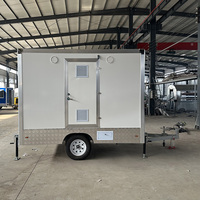 Remorque WC Mobile de Luxe Européenne, Douche Portable, Salle de Bain Mobile, Toilettes pour Parc, Écologique et Durable, Panneau Sandwich
