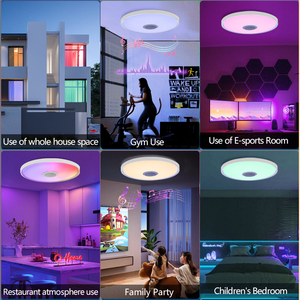 <span class=keywords><strong>Plafonnier</strong></span> LED encastré, application TUYA, lampe intelligente RGB à intensité variable, musique, avec haut-parleur à distance, pour chambre d'enfant, <span class=keywords><strong>salle</strong></span> <span class=keywords><strong>de</strong></span> <span class=keywords><strong>bain</strong></span> - Product Image 6