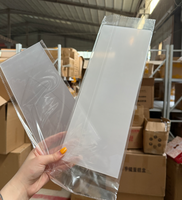 Qualité supérieure 2mm 12 pouces 14 pouces grattoir acrylique transparent gâteau crème lissage pâtisserie outils pour la cuisson