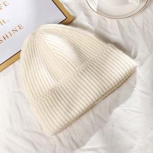 <b>Vintage</b> High Quality Thick Custom Logo Winter Warm Unisex Jacquard Acrylic Ribbed Knitted Cuffed <b>Y2K</b> Style Business Beach Travel - Product Image 5