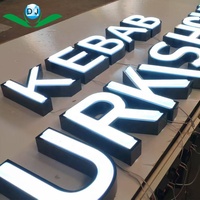 Enseigne avec logo LED personnalisée Lettre de magasin Panneau de signalisation 3D extérieur Enseigne commerciale Buchstaben Enseignes lumineuses à LED pour mon entreprise