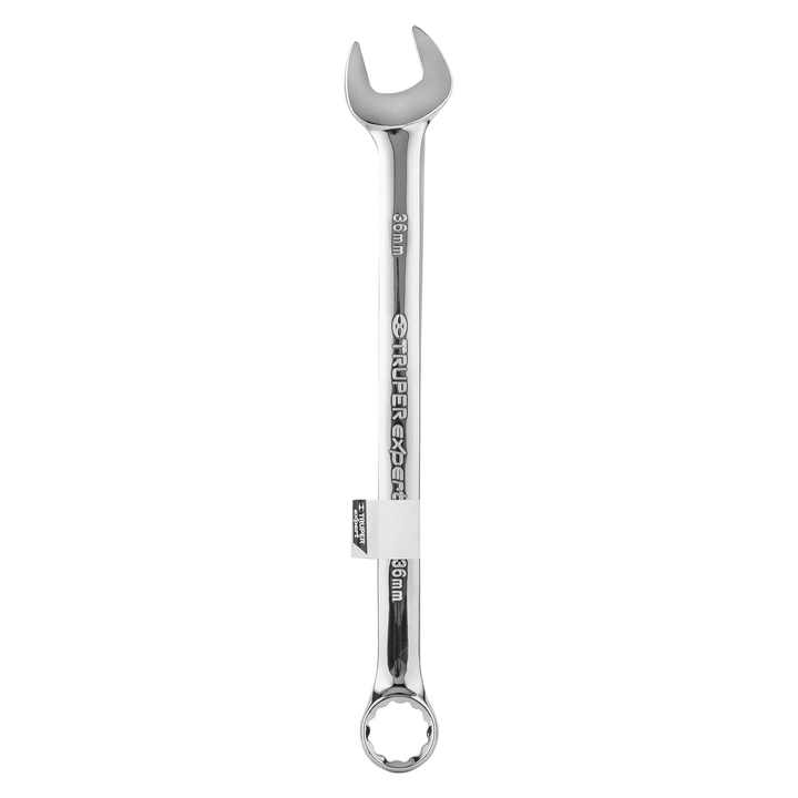 Expert LL-2036M CRV Steel Combination Wrench Set 36mm X 454mm Long Chrome Finish for Industrial DIY Repairing Metric Box