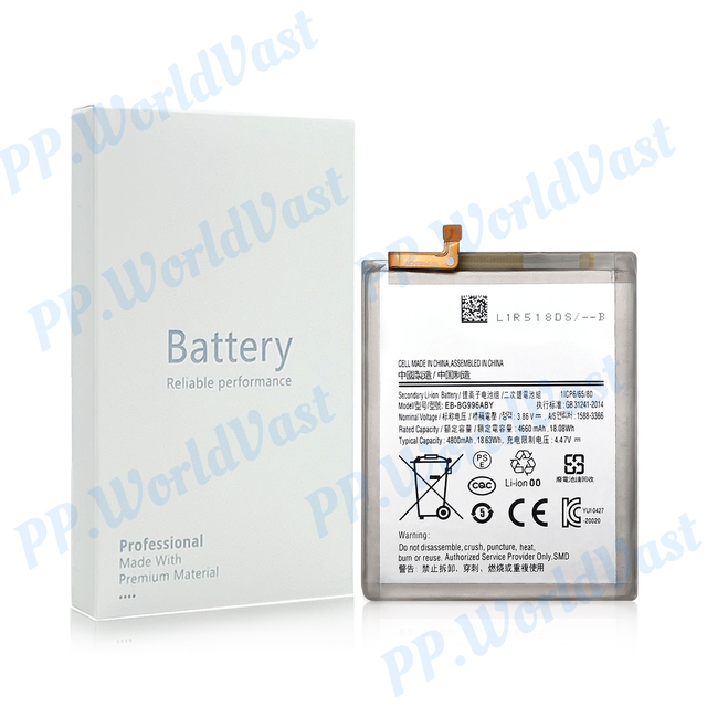 EB-BG996ABY 4660mAh Factory Mobile Phone Battery for Samsung Galaxy S21+ S21 Plus Original Cell Phones Battery Manufacturer