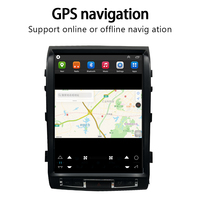 Lecteur multimédia vertical Android 13 Tesla de 15,1 pouces pour Toyota Land Cruiser 2008-2015, CarPlay sans fil, Android Auto, GPS