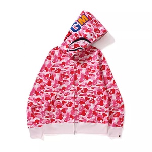 Sudadera con Capucha de Alta Calidad Bapei, Diseño de Camuflaje de Tiburón, para Hombre, Talla Grande, Informal, con Cierre, de Algodón, Estilo Hip-Hop, 1:1 - Product Image 2
