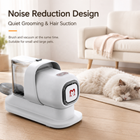 Kit de toilettage pour animaux de compagnie professionnel 5 en 1 avec moteur 300W, filtration HEPA et tondeuse électrique, brosse de démêlage pour chats et chiens