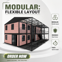 Maison conteneur extensible 20FT 40FT, Villa modulaire préfabriquée pliable 40FT aux normes AU NZ, Mini-maison de luxe pour complexe hôtelier