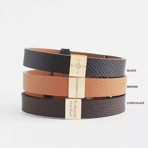 Personaliaed bracciale in pelle di san valentino regalo di giorno per lui - Product Image 3