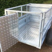 Remorque utilitaire agricole galvanisée | Remorque à cage à essieu simple ou tandem de taille personnalisée pour usage agricole