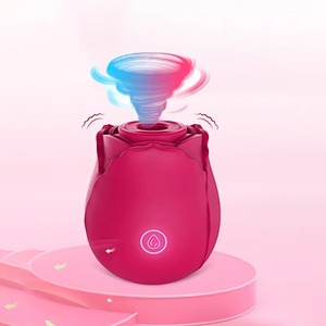 Rose Vibrator For Women Wholesale Custom Logo Clitoralis Stimulator Sucking Adult Toys Rose Sucking Vibrator Sex Toys For Women - Product Image 1