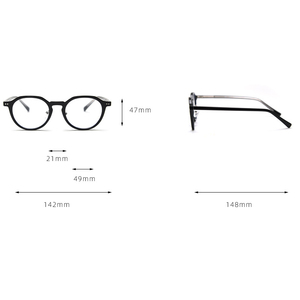 Moda Unisex Vintage montatura per occhiali da vista per <span class=keywords><strong>uomo</strong></span> Tr90 montature per occhiali 2025 di design occhiali da <span class=keywords><strong>uomo</strong></span> montature rotonde - Product Image 5