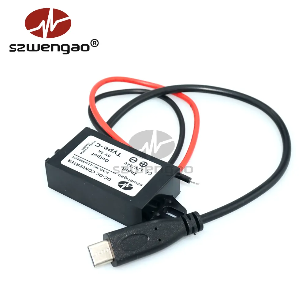 8-32V 12V 24V a 5V 3A Auto DC DC Step-Down Il Convertitore di 15W tipo-C USB Buck Caricatore di Potere del Rifornimento per il Telefono Mobile iPad Ricarica