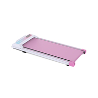 Tapis de course électrique rose esthétique 2-en-1 pliable et portable avec moteur 2,5 CV pour la marche et la course à domicile, idéal pour optimiser l'espace - Vente en gros