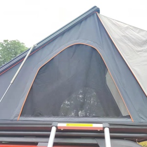 Odm/oem ขนาดใหญ่4X4รถกระบะรถบรรทุกเต็นท์สามเหลี่ยมบนชั้นดาดฟ้าเต็นท์อลูมิเนียมพับรถเต็นท์ตั้งแคมป์บนหลังคา OEM กลางแจ้ง - Product Image 4