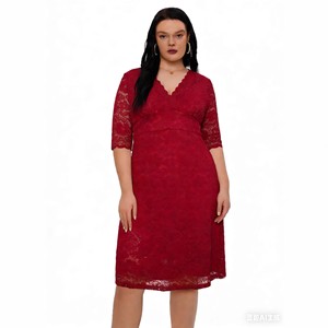 Nuovi <span class=keywords><strong>abiti</strong></span> <span class=keywords><strong>da</strong></span> sera europei e americani per <span class=keywords><strong>donne</strong></span> curvy, <span class=keywords><strong>abiti</strong></span> in pizzo per ragazze plus-size, vendita all'ingrosso - Product Image 3
