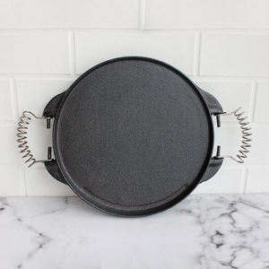 <span class=keywords><strong>Plaque</strong></span> <span class=keywords><strong>de</strong></span> barbecue réversible à deux poignées pour cuisinière à gaz - Product Image 2